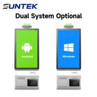 SUNTEK - Quiosco de Autoservicio con Pantalla Táctil de 21.5"/27", Terminal de Pago con Certificación CE y Cumplimiento de la normativa GDPR para Supermercados