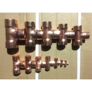 Copper Tee Fittings 6mm-76mm <b>Socket</b> Type Pure Copper Pipe Joint Angular Connection - Product Image 2