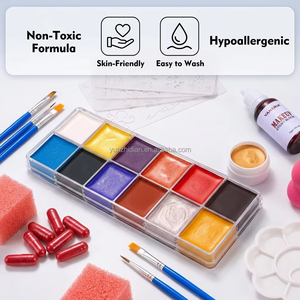 Kit de Maquillaje SFX Personalizado para Halloween, Pintura Corporal y Facial en Paleta con Cápsulas de Sangre y Plantillas para Maquillaje de Escenario y Fiestas - Product Image 2