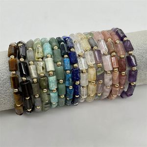 Natural Stone <b>Bracelet</b> Colorful Glass Beaded Confidence Booster Strategic Recommended Third Party Inspection - Product Image 2