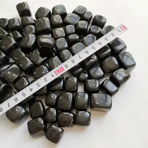 Obsidienne noire en cristal naturel, Cubes de méditation et de guérison Reiki, 10 pièces, 20-30mm