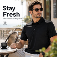 Camisa Polo Casual de Negocios para Hombre JNEI, Protección UV y Aislamiento Térmico, Secado Rápido, para Uso en Exteriores, Cafeterías y Fines de Semana de Verano