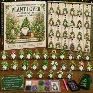 Calendario de Adviento de Navidad con Colgante de Gnomo, Caja de Regalo Hecha a Mano para Niños, Cuenta Regresiva Navideña - Product Image 2