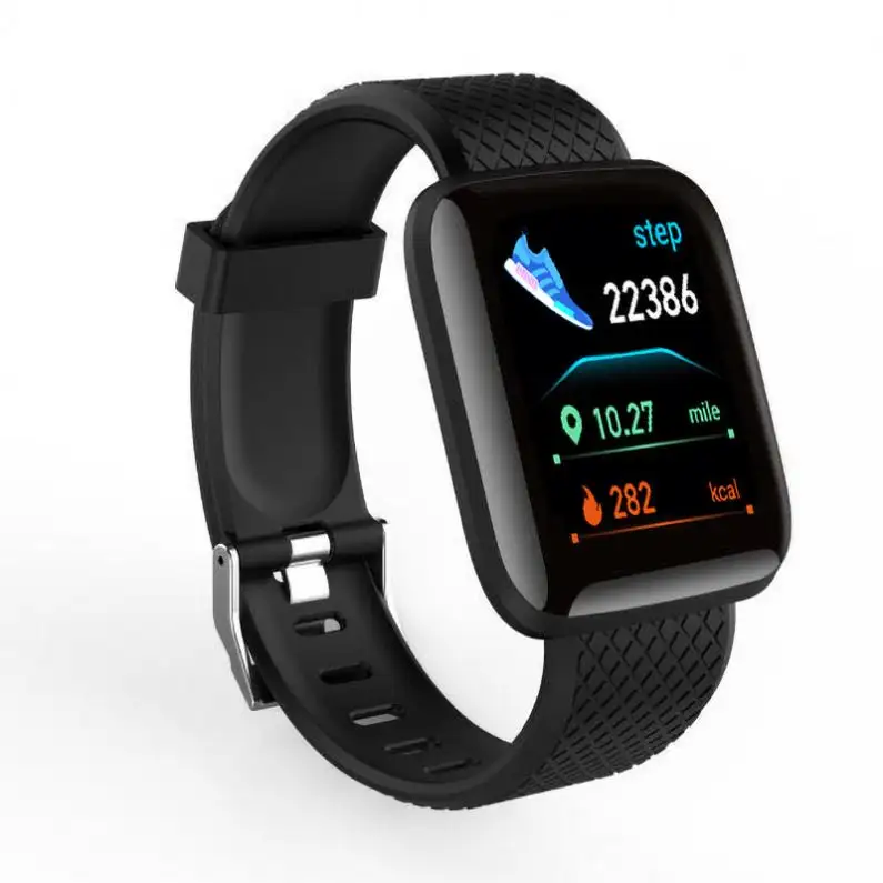 Reloj inteligente D13 para hombres y mujeres, resistente al agua, rastreador de ritmo cardíaco, presión arterial, oxígeno, reloj inteligente deportivo, Reloj 116 Plus Android IOS