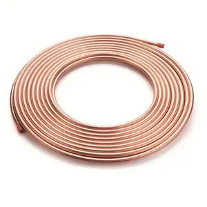 Refrigeration Copper Tube C1100 C12200 1/4 3/8 1/2 3/4 15 Meters/Coil Copper Pancake Coil Copper Pipes For Air Conditioner