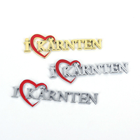 Personnalisation sur mesure, lettres chromées 3D, autocollants de logo de luxe en métal ABS, autocollants adhésifs pour hayon, grille de voiture, 5 ans