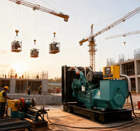 Groupe électrogène diesel refroidi par eau triphasé 4 fils 200 kVA 180 kVA 250 kVA avec ATS automatique, performances fiables pour chantier de construction