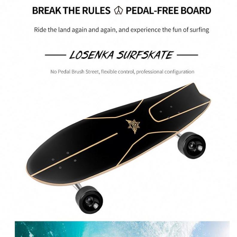 Prancha Wave Board com 4 Rodas para Surf na Rua, Skate Drifting