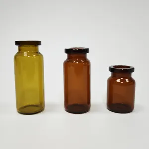 5ml 10ml Amber Penicillin Bottles For Sterile Storage Borosilicate Glass Bottle Empty Vial