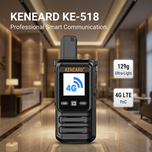 <span class=keywords><strong>Talkie</strong></span>-<span class=keywords><strong>walkie</strong></span> 4G PoC 129g ultra-léger double SIM avec commutation automatique, batterie 2000mAh, charge rapide Type-C KENEARD KE-518 - Product Image 1