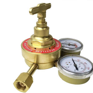 Régulateur de torche en laiton robuste CGA300 pour propane et CO2, manomètre d'oxygène CGA540, manomètre de réservoir de grande taille - Product Image 3