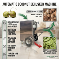 Machine automatique à décortiquer les noix de coco en acier inoxydable, capacité de 1200 pièces/heure
