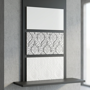 Vente 300x450mm Carreaux de mur en céramique numérique 3D pour cuisine centre commercial hall 30x45cm 12x18 blanc et noir pur - Product Image 1