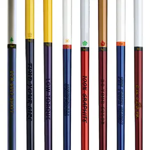 Manche de golf en graphite imprimé de logo personnalisé pour bois de conducteur 0.335 tiges en carbone de club de golf à pointe
