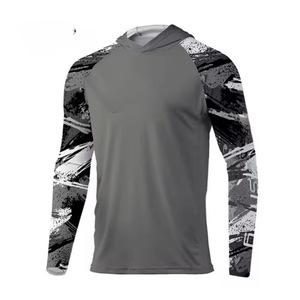 Camiseta de Pesca Unisex para Adultos, Personalizada con Transferencia de Calor, 100% Poliéster, de Alta Calidad, Fabricada por Source Factory OEM/ODM, con Capucha 3D Personalizada - Product Image 1
