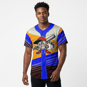 2026 Best Quality Stitched 100% <b>Polyester</b> Cotton Baseball Team Customizable Jersey Anti-Bacterial Unisex Full Sleeve Sporty - Product Image 1