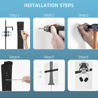 Nouveau support de stockage hôte universel pour console de jeu PS5/Pro/slim support mural et ensemble de support de crochet de stockage