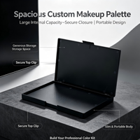 Grande palette vide magnétique en ABS, tubes en plastique rectangulaires, rangement pratique, palette divisée pour fards à paupières et blush, écologique YS