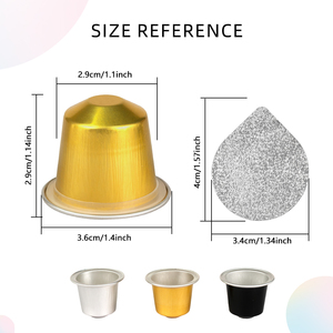 100 tapas <span class=keywords><strong>de</strong></span> papel <span class=keywords><strong>de</strong></span> aluminio para taza <span class=keywords><strong>de</strong></span> <span class=keywords><strong>filtro</strong></span> <span class=keywords><strong>de</strong></span> café compatibles <span class=keywords><strong>con</strong></span> máquinas <span class=keywords><strong>de</strong></span> línea <span class=keywords><strong>originales</strong></span> Nespresso - Product Image 3