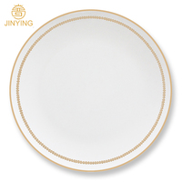 Service de table en porcelaine, vaisselle de luxe moderne en porcelaine avec chargeur assiette à dessert 1 pièce