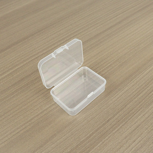 Transparent Plastic Storage <b>Box</b> Rectangle 6.5 X 4.4 X 2.1 Cm Covered Jewelry And <b>Earring</b> <b>Box</b> For Stationery Fishing Gear - Product Image 3
