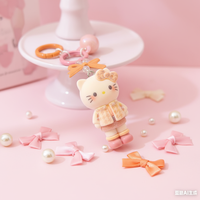 Porte-clés décapsuleur DIY en peluche anime, pendentif de sac écologique en forme de boule de dessin animé mignon, décoration suspendue en peluche, cadeau