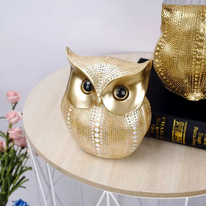 Resin Owl Sculpture Modern Birthday Animal Figurine for Garden Art Decor Home Bookshelf Desk <b>Table</b> Ornament Customized - Product Image 2