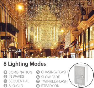 Guirnalda de Luces LED de Exterior de Alta Calidad IP65, 3M*0.5M, con Cable de Goma y Adhesivo, para Decoraciones Festivas de Navidad, Gran Venta - Product Image 5