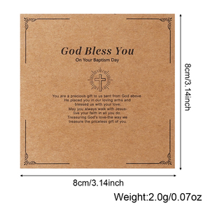 Pulsera de Cruz <span class=keywords><strong>para</strong></span> <span class=keywords><strong>Bautizo</strong></span> Go2boho, Cruz de Metal Dorado con Cordón Colorido, Regalo de Joyería Religiosa <span class=keywords><strong>para</strong></span> <span class=keywords><strong>Bautizo</strong></span> de Bebé - Product Image 6