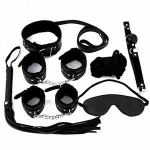 Jeu adulte Produits de Sexe 7 Pièces/ensemble Jeu de Rôle Fétiche Retenue BDSM Bondage Kit Boule Gag Menottes <span class=keywords><strong>Sex</strong></span> Toy pour Homme - Product Image 3