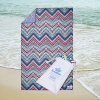 Custom Logo Tropical Eco-Friendly Microfiber Beach Towel Large Size Sand Free Bath Towel Super Absorbent Quick Dry Lightweight