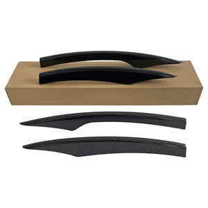 Carbon Fiber Car Window Weather Shields For Mercedes Benz E Class 213 Sport Edition Black Pattern 3m Tape Install - Product Image 3