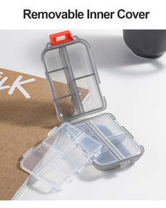 Organizador de Pastillas, Mini Caja de Almacenamiento de Tabletas, Estuche Portátil Pequeño para Pastillas, Contenedor para Viajes - Product Image 5
