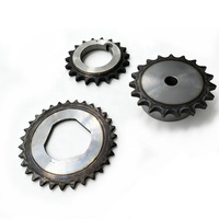 Ensemble de pignons en acier au carbone usinés CNC de haute précision pour applications de motocyclettes