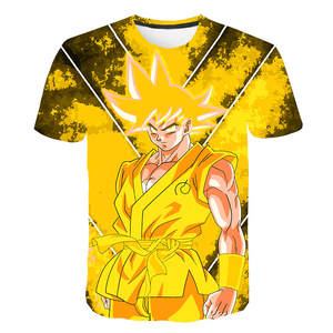 Nueva Camiseta de Poliéster con Personajes de Cómics, Anime al por Mayor, Camisetas de Goku, Camiseta de Anime - Product Image 6