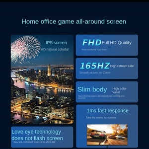 Layar LED komputer Desktop tampilan harga rendah 1K/2K melengkung 75HZ/100HZ/120HZ/165HZ/180HZ IPS Monitor game - Product Image 3