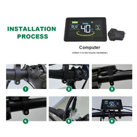 Kit vélo électrique Electrico Bicicleta étanche, forte puissance 750W, vélo électrique fabriqué en usine, kit de conversion