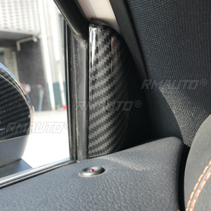Cubierta Triangular para Pilar A de Coche, Aspecto de Carbono/Plateado, para Mercedes-Benz Clase A W177, Accesorios para Coche - Product Image 5