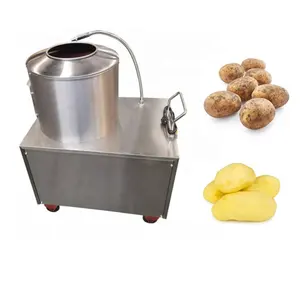 Stainless Steel Cassava Sweet Potato Carrot Ginger Turmeric Washing Peeling Machine