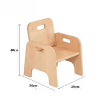 Chaise en bois massif pour bébé, crèche, école maternelle et jardin d'enfants, meubles en bois massif pour enfants, meubles Montessori