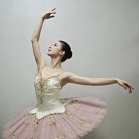 Nouvelle tenue de ballet classique professionnelle pour adultes, jupe tutu en tulle rigide/élasthanne, couleur champagne et rose