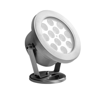 Lumière de fontaine sous-marine IP68 RGB DMX en acier inoxydable, transformateur inclus pour la décoration de piscine extérieure, de jardin et d'eau
