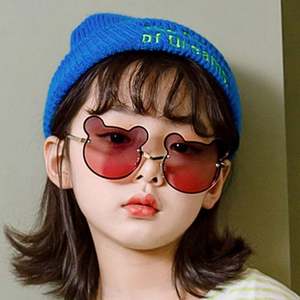 Gafas de Sol de Moda para Niños y Niñas, Gafas de Sol de Metal con Forma de Oso UV400 para Bebés, Gran Venta 2021 - Product Image 3