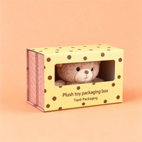 Venta al por mayor barato corrugado plegable brillante laminado caja de papel oso de peluche de juguete de Control remoto caja de embalaje del coche