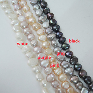 <span class=keywords><strong>Collana</strong></span> a 16 pollici del choker di 40 cm con il fermaglio del commutatore, perla d'acqua dolce naturale di 100%, <span class=keywords><strong>perle</strong></span> <span class=keywords><strong>barocche</strong></span> di 6.5-7.5 MM annodate, bene durevole - Product Image 2