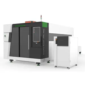 Máquina de corte a laser de fibra de chapa metálica, 6000w, 30mm, aço carbono, aço inoxidável, com plataforma de troca