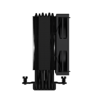 COOLLEO B60 BK Refroidisseur d'air pour CPU, ventilateur de refroidissement pour ordinateur, radiateur de refroidissement par air, dissipateur thermique de bureau, 6 caloducs, TDP 245W, AMD AM4/5