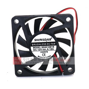Ventilateur DC sans balais Shensdar 60mm 12V 0.18A 2500 tr/min pour PC - Product Image 1