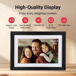 สั่งซื้อจำนวนมาก กรอบรูปดิจิตอลไม้ระบบแอนดรอยด์ขนาด 10.1 นิ้ว หน้าจอสัมผัส ใช้แอป Frameo กรอบรูปดิจิตอลไม้ - Product Image 3