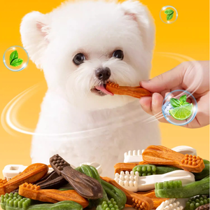 Chien Snack Brosse À Dents Nettoyage Des Dents Os Chien Dent Meulage Bâton Chien Morsure Colle Pet Snacks - Product Image 6